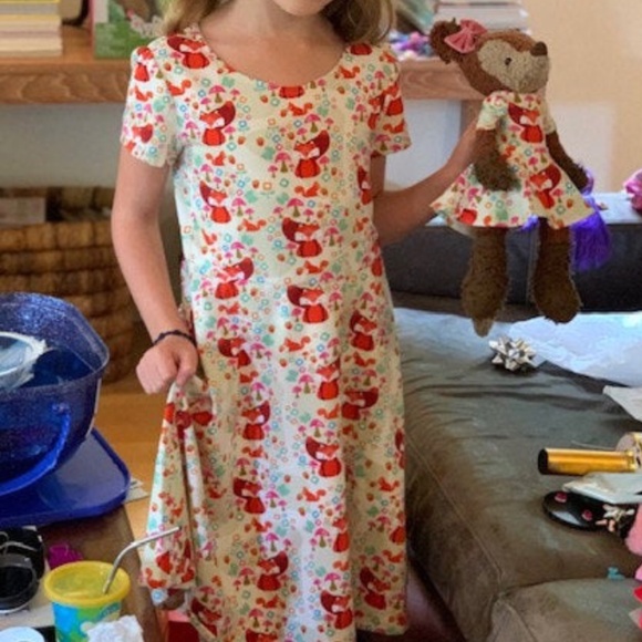 Designer Fabric by Riley Blake, FOX PRINT FABRIC/Jersey Knit - Picture 3 of 5